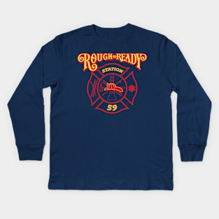 Rough and Ready Fire Station 59 Kids Long Sleeve T-Shirt